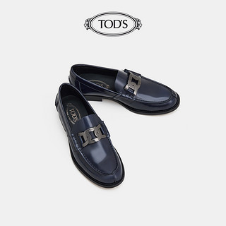 TOD'S官方正品2021夏季男鞋男士KATE麻花扣一脚蹬乐福鞋平底鞋