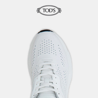 TOD'S官方正品2021夏季女鞋女士平底厚底运动鞋女老爹鞋小白鞋（41、白色）