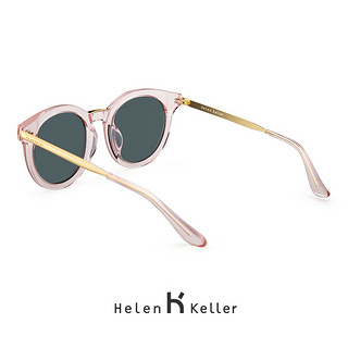 海伦凯勒 墨镜女潮明星款眼镜框猫耳圆形个性太阳镜 H8611