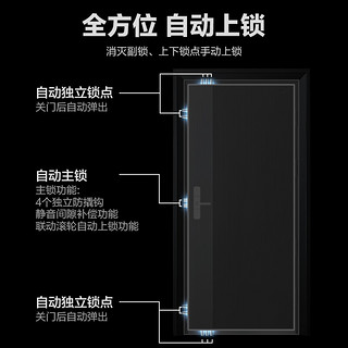 王力指纹锁智能锁家用防盗门电子密码锁门锁智能门锁磁卡锁Z218