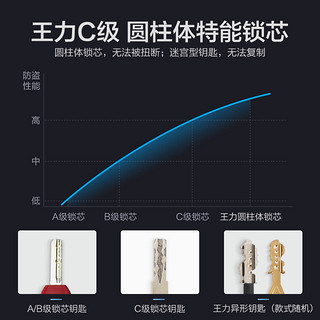 王力指纹锁智能锁家用防盗门电子密码锁门锁智能门锁磁卡锁Z218