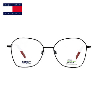 TOMMY HILFIGER/汤米多边形眼镜架男女时尚大框眼镜可配近视0016（型号0016色号VK6白色适合0-600度）