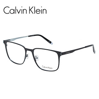Calvin Klein特价清仓板材金属眼镜架可配近视镜片复古CK眼镜框（CK5887-001-50 黑色）