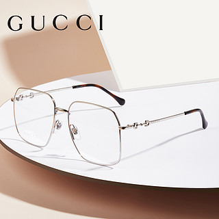 GUCCI古驰眼镜架复古马衔扣1955系列女士大框眼镜配近视镜GG0952（GG0952O-001）