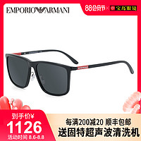 ARMANI阿玛尼太阳镜板材时尚方框墨镜男士经典太阳眼镜0EA4161F（0EA4161F-5088-6G-58）