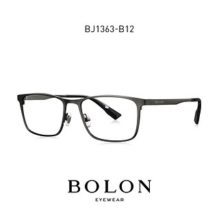 BOLON暴龙眼镜架近视眼镜男时尚休闲商务超轻钛材方框镜框BJ1363（-哑深碳蓝色-哑中枪色BJ1363B70（联系客服送镜片））