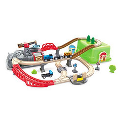 Hape 火车轨道小镇运输收纳套3-6岁儿童早教益智玩具_火车轨道小镇运输收纳套 E3764