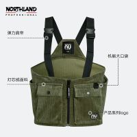 NORTHLAND 诺诗兰 女士时尚机能风弹力背心潮立体口袋NVTBN2517S 深林绿色 165/M