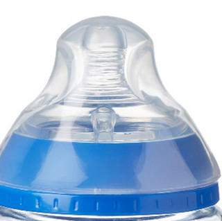 tommee tippee 汤美星 玻璃奶瓶 250ml 蓝色 0月+