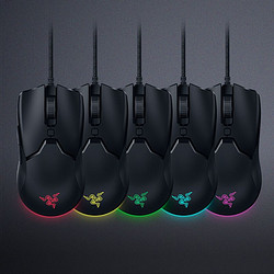 RAZER 雷蛇 毒蝰迷你版 有线鼠标 8500DPI RGB 黑色