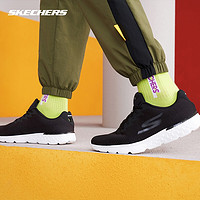 Skechers斯凯奇官方男鞋轻便运动鞋减震舒适休闲鞋跑步鞋54353 黑色/白色/BKW 41