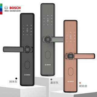 博世(BOSCH) 指纹锁 经典一握开ID30B指纹锁家用防盗门电子密码门锁宿舍全自动智能锁 ID30B琥珀金