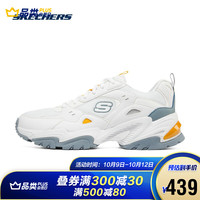 Skechers斯凯奇21年秋季男女复古机老爹鞋 237209/149916 237209-WLB 白色/浅蓝色 男款 40