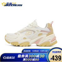 Skechers斯凯奇21年秋季男女复古机老爹鞋 237209/149916 149916-WMLT 白色/多彩色 女款 38