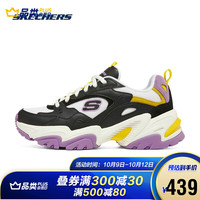 Skechers斯凯奇21年秋季男女复古机老爹鞋 237209/149916 149916-BKMT 黑色/多彩色 女款 35