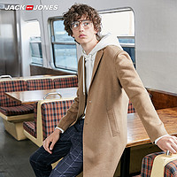 JACK&JONES; 杰克琼斯 男士中长款毛呢大衣 219327524