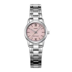卡西欧女款石英表_casio 卡西欧 手表指针系列女时尚简约优雅石英女士