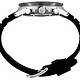 SEIKO 精工 男式不锈钢日本石英硅胶表带，黑色，休闲手表