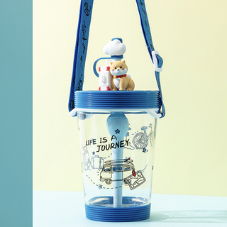 MINISO 名创优品 萌犬旅行系列 塑料杯 535ml 柴犬