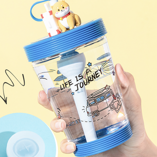 MINISO 名创优品 萌犬旅行系列 塑料杯 535ml 柴犬