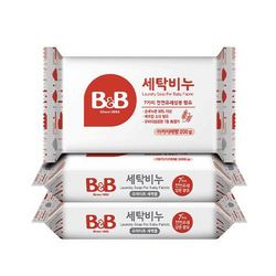 B&B 保宁 天然抗菌洗衣皂 200g*3
