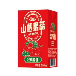 华旗 山楂果茶果肉饮料250ml*12盒