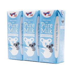 Theland 纽仕兰 澳大利亚进口牛奶 纽仕兰 A2-β酪蛋白专注儿童成长全脂纯牛奶200ml*3蓝色礼盒含A2-β酪蛋白