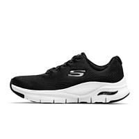 SKECHERS 斯凯奇 春季新品女子轻便休闲运动鞋时尚绑带跑步鞋 黑色/白色/BKW 36