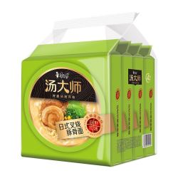 康师傅汤大师达人日式豚骨泡面方便面袋装10包