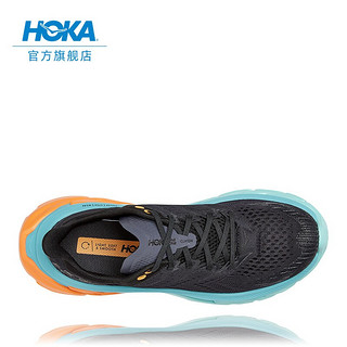 HOKA ONE ONE男女款Clifton Edge克利夫顿先锋公路跑步鞋回弹缓冲减震轻便运动鞋新 黑色 / 水彩蓝-男 46/295mm