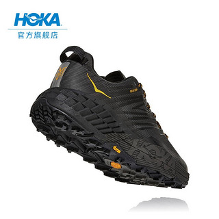 HOKA ONE ONE男女款飞速羚羊4越野跑步鞋防水减震支撑 烟灰 / 深鸥灰-男 37/230mm