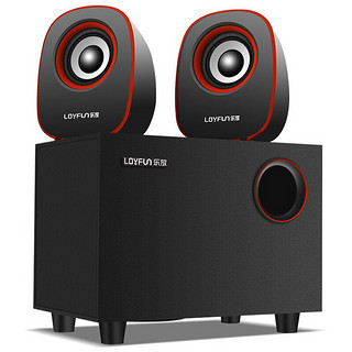 LOYFUN 乐放 D230 音箱 2.0声道 桌面 多媒体音箱 蓝色