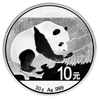 金永恒 熊猫系列 2016年版 熊猫纪念银币 30g