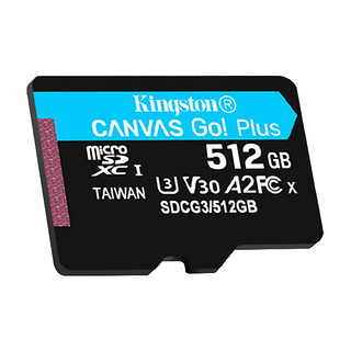 Kingston 金士顿 SDCG3 Micro-SD存储卡 512GB（UHS-I、V30、U3、A2）