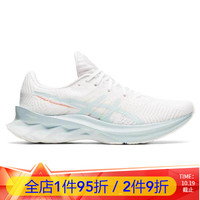 Asics/亚瑟士女跑步鞋运动休闲竞速轻网面NOVABLAST1012B006 White/Aqua Angel 40