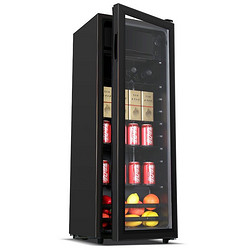 MELING 美菱 家用冷柜 迷你单门小型欧式酒柜 冷藏小型展示柜 茶叶水果保鲜冰吧SC-116FL