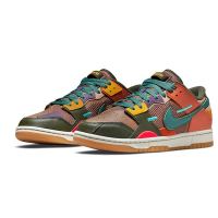 NIKE 耐克 Nike男鞋Dunk Low Scrap 彩色拼接缝合怪海玻璃滑板鞋DB0500-200
