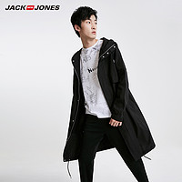 JACK&JONES; 杰克琼斯 219121539 男士中长款纯棉连帽风衣