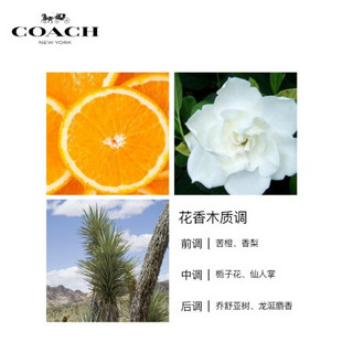 蔻驰（COACH）佟梦实梦想之旅香水礼盒 40ml 男女士香水花果木质香调持久留香 送男女友节日生日礼物