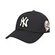 MLB 美国职棒大联盟 黑卡价：MLB侧面圆形刺绣标NY棒球帽 男女同款
