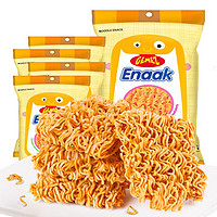 GEMEZ Enaak 印尼进口（GEMEZ Enaak）小鸡干脆面 方便面 干吃面休闲零食 烧烤鸡肉味 16g*4包