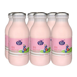 FRISIAN COW 弗里生乳牛 草莓风味牛奶饮料  243ml*6瓶