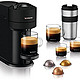 De'Longhi 德龙 Longhi 德龙 Nespresso Vertuo Next 咖啡机,内置WiFi 和蓝牙,自动胶囊机,带一键制备系统,黑色哑光。