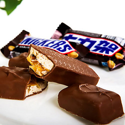 SNICKERS 士力架 德芙士力架花生夹心巧克力1000g散装全家桶糖果休闲零食批发小吃