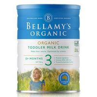 BELLAMY'S 贝拉米 有机婴幼儿营养配方奶粉 3段 900g*6罐进口宝宝牛奶粉澳洲