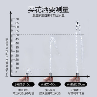 欧普增压淋浴花洒喷头淋雨家用高压洗澡沐浴淋浴莲蓬头软管套装Q（套餐A4 超值性价款+1.5米PVC软银管+免打孔墙座）