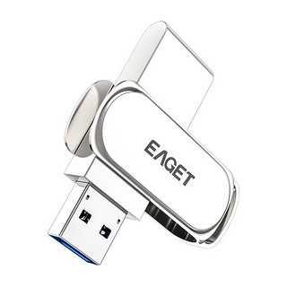 EAGET 忆捷 F80 USB 3.0 U盘 珍珠镍 64GB USB-A