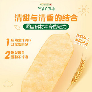 爷爷的农场宝宝零食婴幼儿鸭稻香米饼32g*2盒（原味+蔬果味）