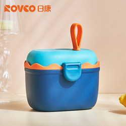 Rikang 日康 奶粉盒 便携奶粉罐 米粉盒零食盒 多功能辅食盒 RK-N6022-1 蓝色