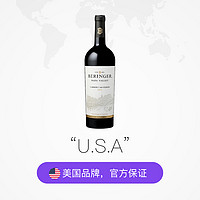 Beringer 贝灵哲 纳帕谷 赤霞珠干红葡萄酒2015年  750ml 单支
